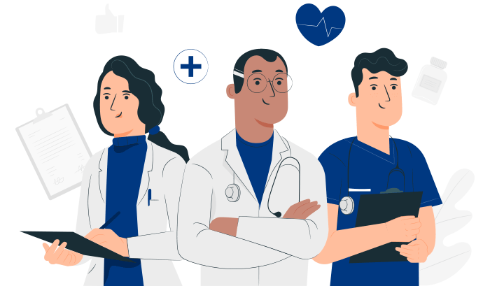 Illustration of doctors